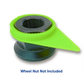 TYK Industries 33mm High Visibility Green Loose Wheel Lug Nut Safety Check Indicators 100 Pack - Commercial Truck Wheel Nut Pre-Trip Safety Inspection Tool