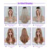 Long Wig Human Hair with Bangs and Wig Cap Glueless