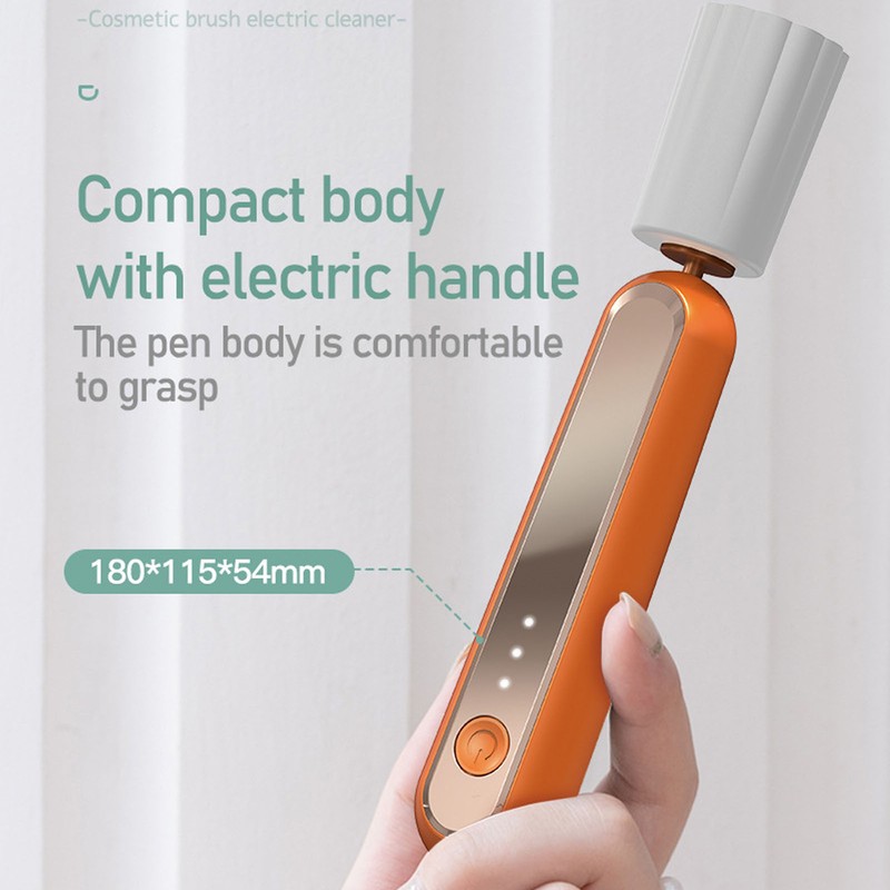 Cosmetic Brush Electric Cleaner Automatic Fast Cleaning Drying Effective Portable