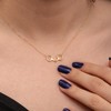 SIYOMONT Horse Necklace 14K Gold Plated Snaffle Bit Snaffle Bit