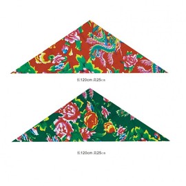 Punk Ethnic Style Rock Badminton Headband Northeastern Flower Triangle Scarf Size/Red Headband 15ea