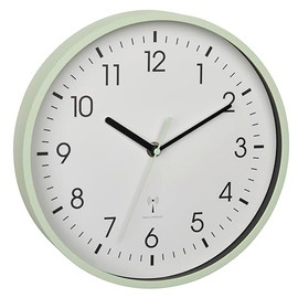 TFA Dostmann 60.3550.04 High Accuracy Modern Analogue Radio Controlled Wall Clock Glass Cover Office Home Gift 245x245x42mm Mint