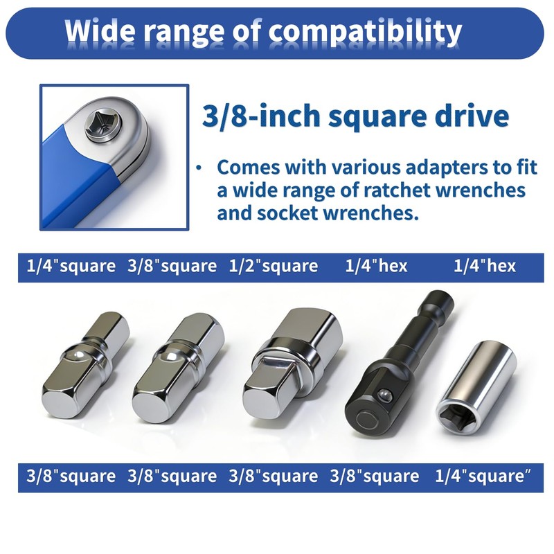 Extension wrench for tight spaces and offset extension wrench set