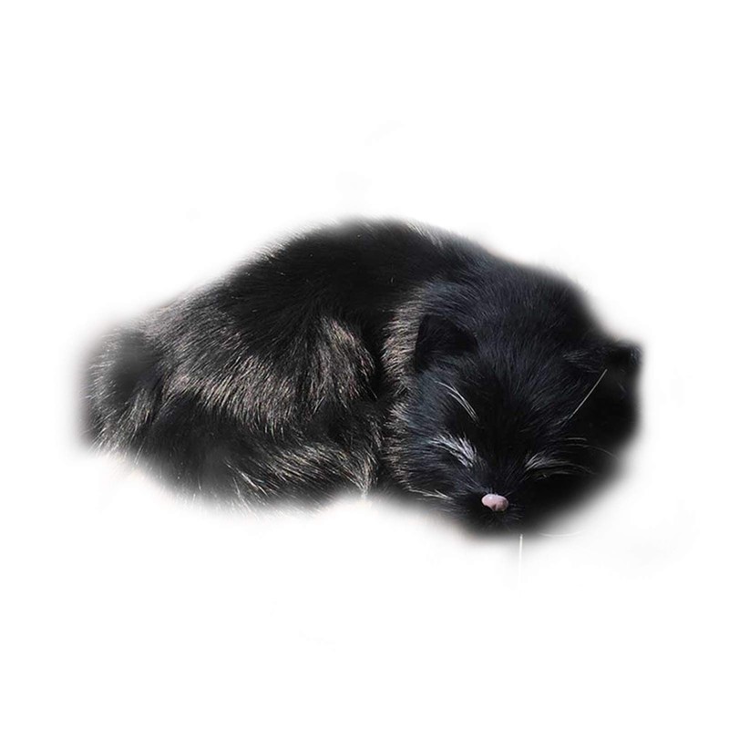 GeKLok Simulation Sleeping Cat Toy, Lifelike Sleeping Cat, Realistic Sleeping