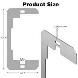 Fecomi Outlet Spacer,Flush Fit Device Leveling Plates For Wall Outlet Repair And Loose Electrical Outlet Fix,Self-Leveling Electrical Socket Extenders for Electrical Box and Outlet Switches