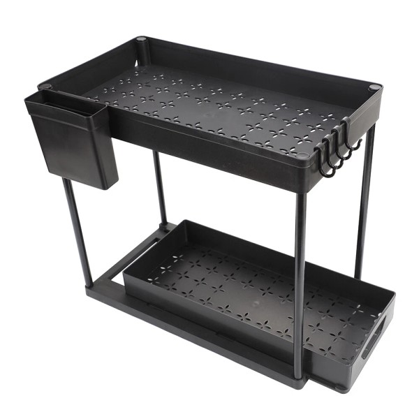 2 Pack Multi-Purpose Pull-Out Storage Organizers, under Sink Organizers and