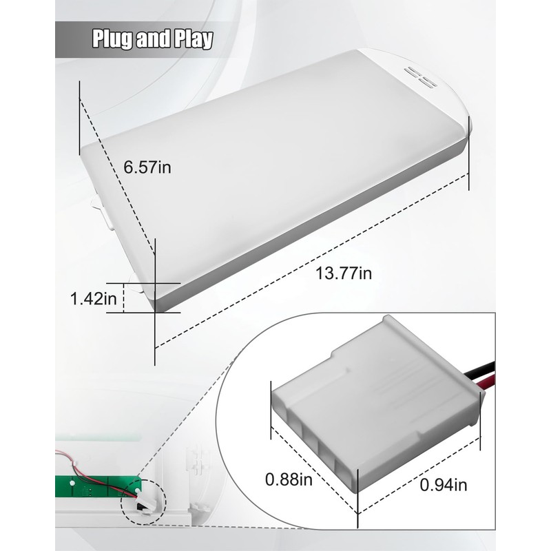 Replace W11527432 W11387579 W11333374 Refrigerator Light Module