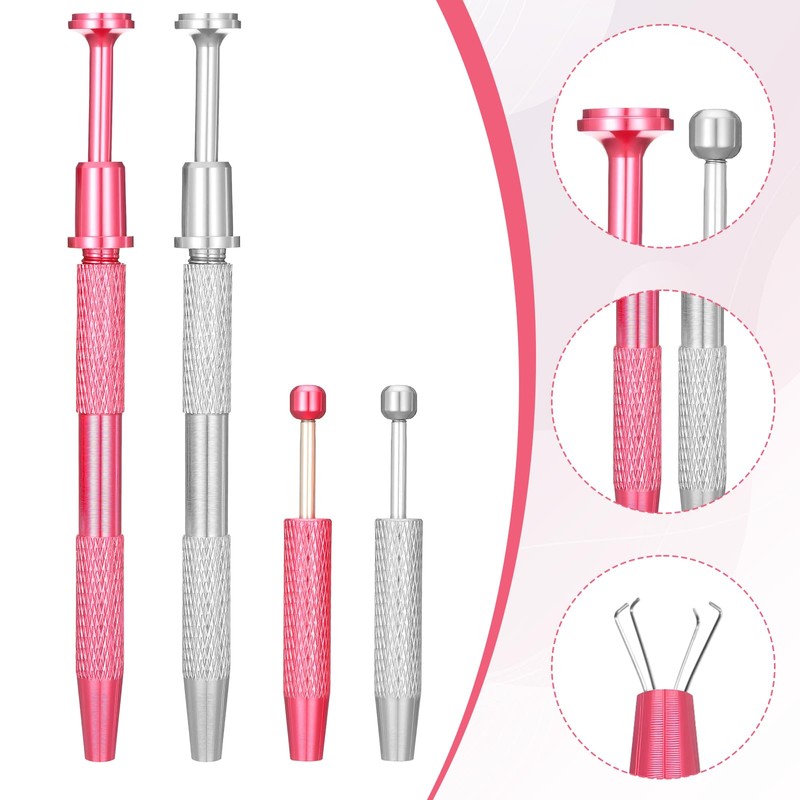 YBEATY 4 Pcs Piercing Taper Ball Grabber Tool Diamond Claw