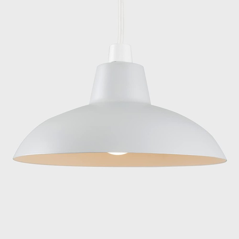 Retro Style Grey Metal Easy Fit Ceiling Pendant Light Shade