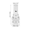 X AUTOHAUX Chrome 6 Point Sided 12mm Hex Tuner Key