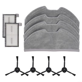 SMZhomeone 10 Pcs Replacement Accessory Set Side Brushes, Filters, And Mop Cloths Specifically Designed For Eufy X8 Pro Serie Vacuums