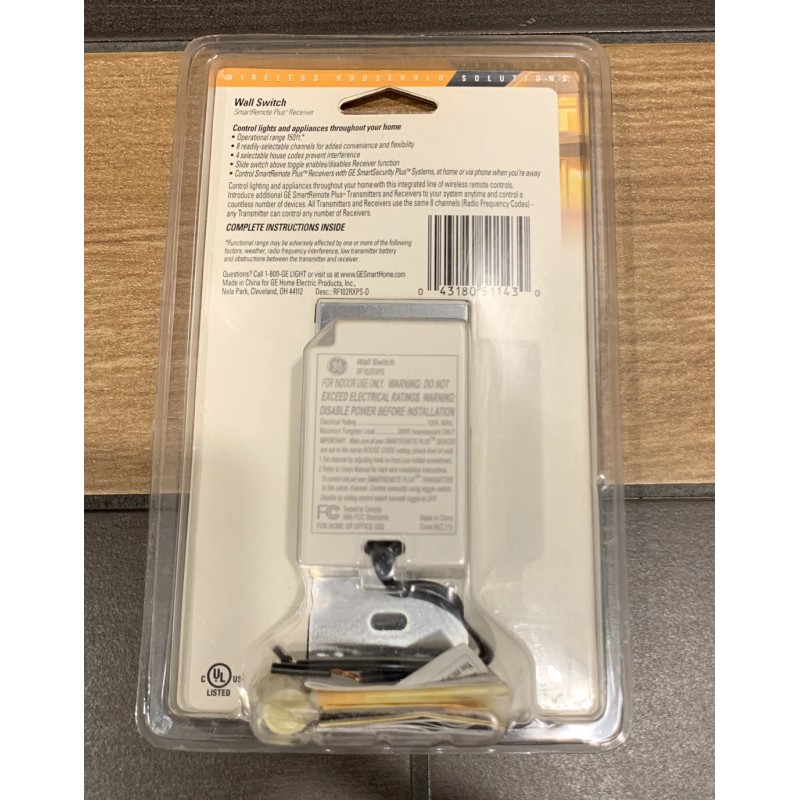 GE NEW GE SmartHome Wall Switch SmartRemote Plus Receiver Module