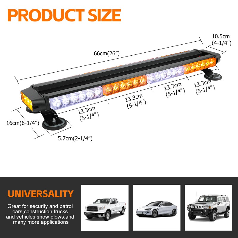 Dreamizer For Jeep Gladiator Compass 54 LED Rooftop Strobe Light