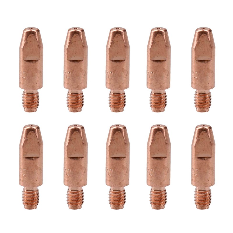 1 Shroud & 10 x 0.8mm Contact Tips MIG Welding