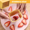 QMAAAYS Kitchen Slicing Tool Fruit Slicer Strawberry Slicer Fruit Cutter