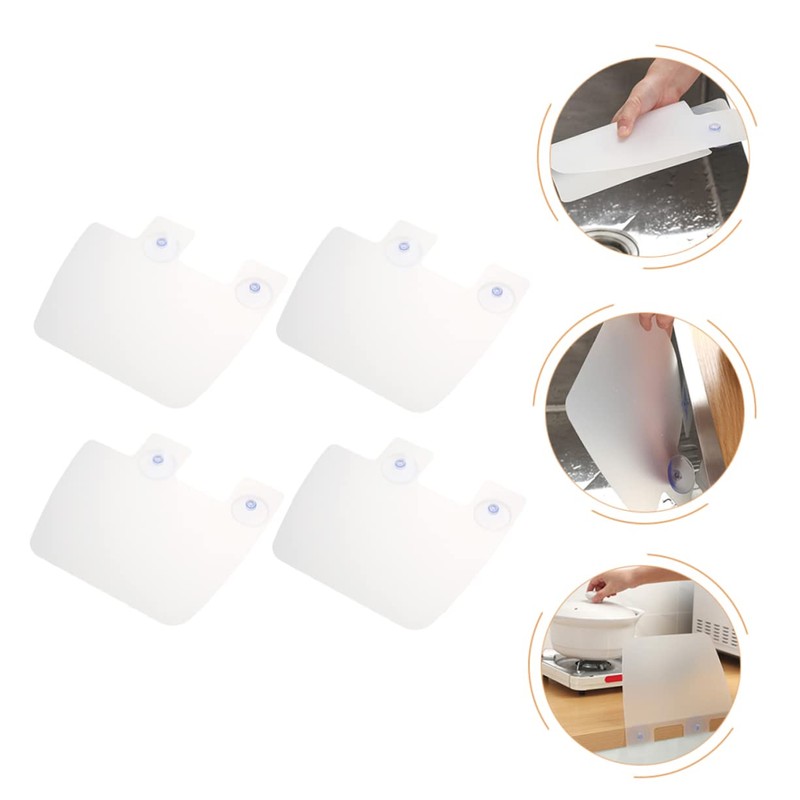 Ipetboom 4pcs Sink Splash Guards Premium Water Shield for Kitchen