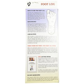 Foot Log Foot Massager - Relieves Foot Pain and Stress in Minutes - Black / White