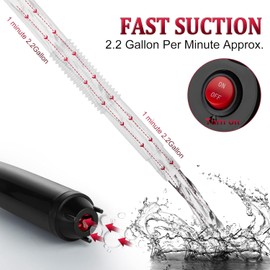 Multi-Purpose Battery Powered Fuel Transfer Pump - 2D Battery, 2.5 GPM