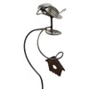Modern Artisans American Made Flatware Finch Balancing Garden Stake and