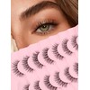 Lashes Natural Wispy Eyelashes 15mm Strip Lashes Pack False Eyelashes