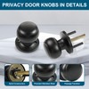 RAZCC Passage Door Knobs, 10 Pack Matte Black Door Knobs,