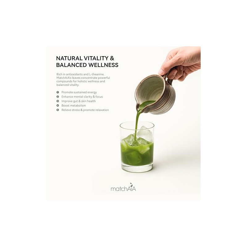 MatchAiA Organic Matcha Powder - Premium Culinary Grade 60g