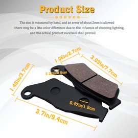 Yerbay Front Brake Pads for Yamaha YZF-R125 2008-2013/ YP 125 Majesty 1998-2009/ VP 300 Versity 2003-2005/ XT 660 Z Tenere 2008-2016