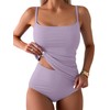 Eomenie Women's Swimsuits Tankini Tummy Control Bathing Suit Two Piece