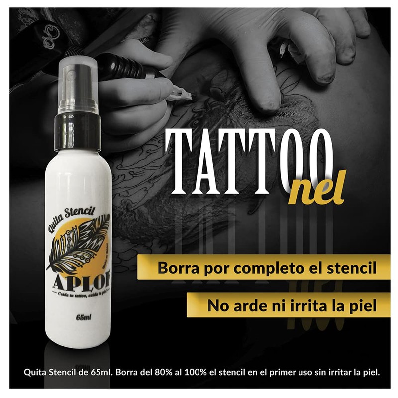 APLOF - TATTOO NEL | Quita Stencil 65ml | Borra