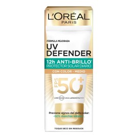 Crema Facial Oréal Paris 40ml Tono Medio Anti Brillo Todo Tipo Piel