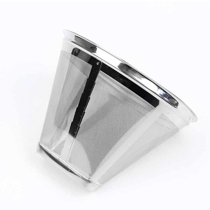 SagaSave Stainless Steel Coffee Filter, 4 Cone Coffee Filter Reusable