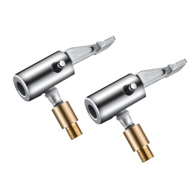 strrng 2Pcs Tire Air Chuck,Tire Chuck Locking tire Nozzle,Tyre Valve Air Pump Clip,Car Inflator Valve Connector,Suitable For Inflating Cars,Trucks,Motorcycles,Bicycles And Some Heavy Vehicles
