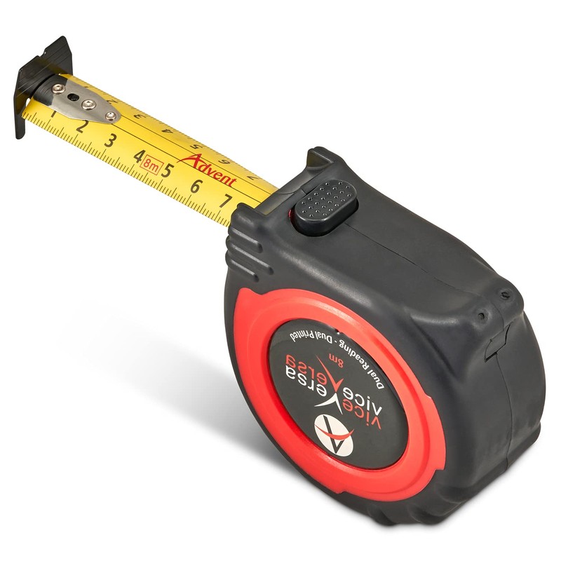 Advent Vice Versa 8m x 25mm Metric Tape Measure Dual