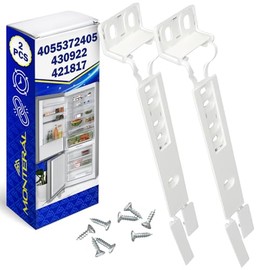 2 Stück Montageset Schleppscharnier Kühlschrank zur Befestigung Tür an Front Hat den Originalcode 4055372405 430922 421817 für AEG für Electrolux für Zanussi - Garantie 10 Jahre - MONTERAL