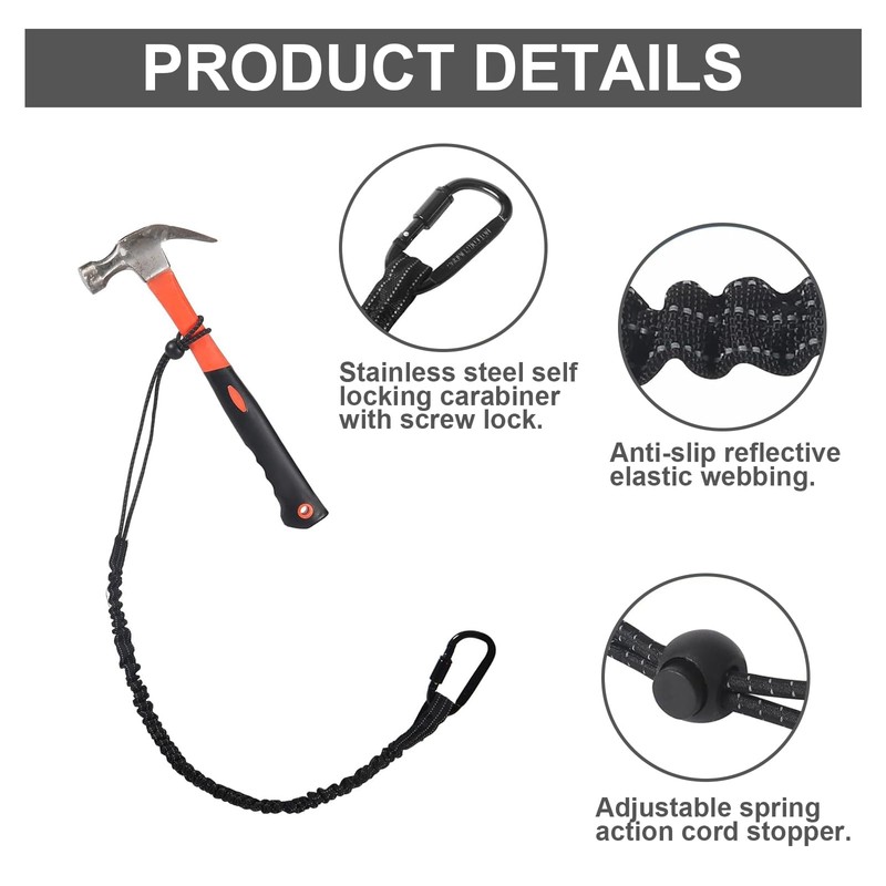Pack of 6 Tool Safety Lanyard Tool Fall Protection with