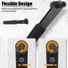Baxnore Ratchet Wrench, Right Angle Screwdriver Ratchet, High Hardness Steel,