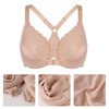 Lemorosy Women's Front Closure Lace Bra Full Figure Plus Size