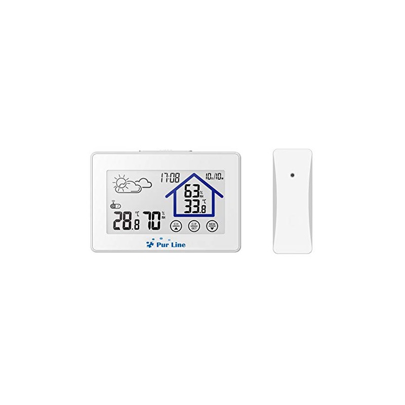 PURLINE WS07N Weather Station with Touchscreen and Outdoor Sensor