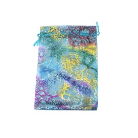 QIANHAILIZZ 100 Pack Colorful Tree Organza Jewelry Gift Pouch Candy Pouch Drawstring Wedding Favor Bags (turquoise, 3.5 x 4.7 inch)