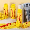 24Pcs Sport Party Favors 12 Pcs Reusable Softball Water Bottle