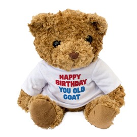 Big Red Egg HAPPY BIRTHDAY YOU OLD GOAT - Teddy Bear - Cute Soft Cuddly Adorable - Gift Present