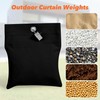 Whmayai 12 Pack Outdoor Curtain Weights,Patio Curtain Sandbag with Sealed