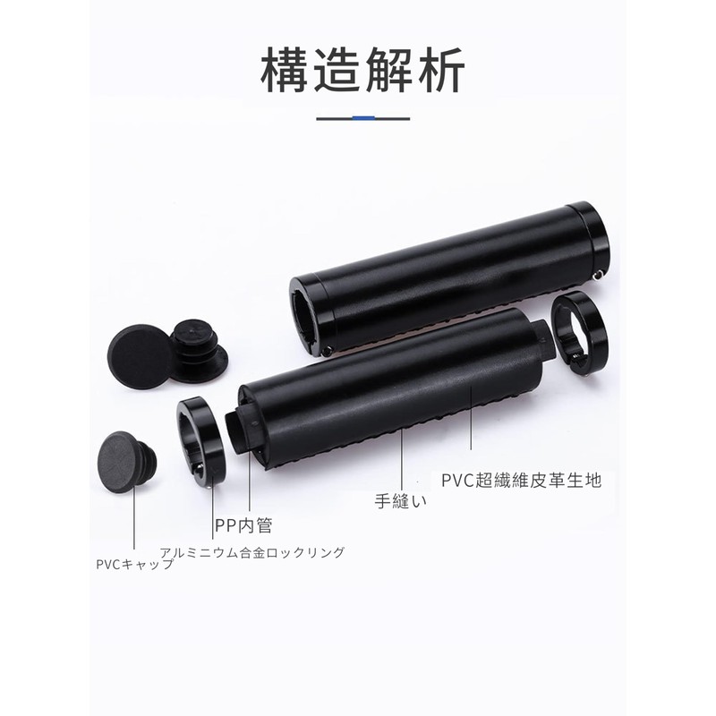 REYLNXR Bicycle Grips Road Bike Leather Comfortable Anti-Slip Shock Absorption