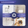 FEVONE Shower Hose 1.5 m Smooth PVC Silver Plastic Shower