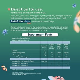 Lacteol SAFE DiarrhEase Kids -Drug Free and Clinically Tested postbiotic
