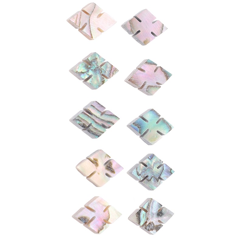 10 Pcs Guitar Fingerboard Inlay Abalone Shell Exquisite Beautiful Fretboard