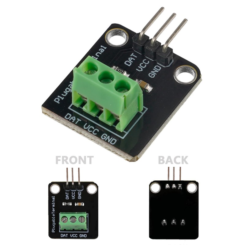 Minidodoca DS18B20 Temperature Sensor Module Kit with High-Accuracy Waterproof for