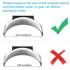 Sucxyor Compatible with m_ercedes b* enz Armrest Box Centre Armrest Cover Class C W205 2015-2021, GLC Class W253 2016-2022 Console Armrest Organiser (21 cm)