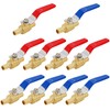 (10 Pack) Lidertik 1/2 inch PEX-B Crimp Ball Valve Shut