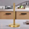 Siwil Gold Paper Towel Holder Stand, One-Handed Ripping Paper Towel